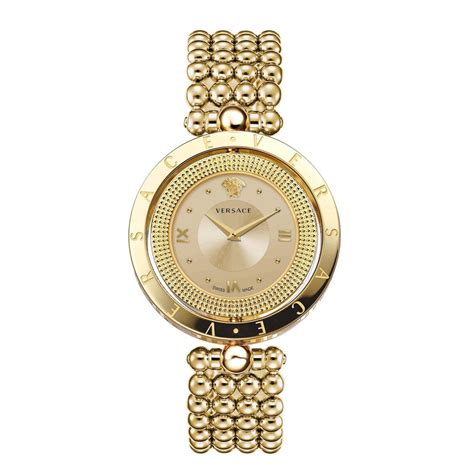 versace horloge goud|versace women's watch.